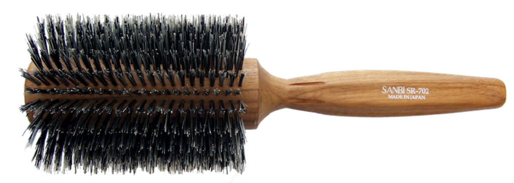 Sanbi SR Series Pure Boar Bristle Round Brush - Japan Pro Tools